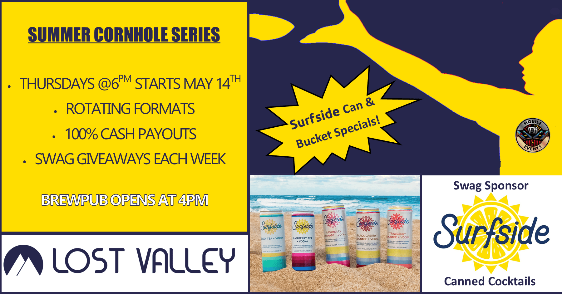 Surfside Cornhole Series at Lost Valley w/TB Events - Lost Valley